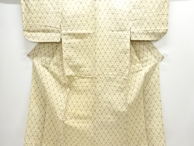 JAPANESE KIMONO / ANTIQUE HONJO ECHIGO KAMIFU RED HEMP KIMONO